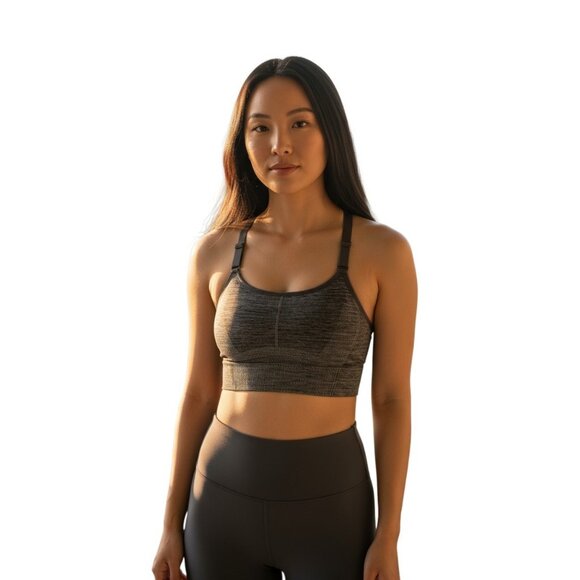 (G-206) all in motion sports bra medium suport nwt size L gray color - Picture 1 of 5
